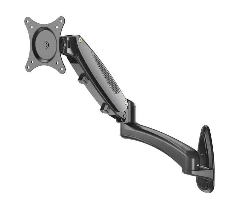 K&M 23870 Screen Wall Mount Black - Up to 32 Inches - Continuous Height Adjustment - Tiltable - Includes Cable Guide