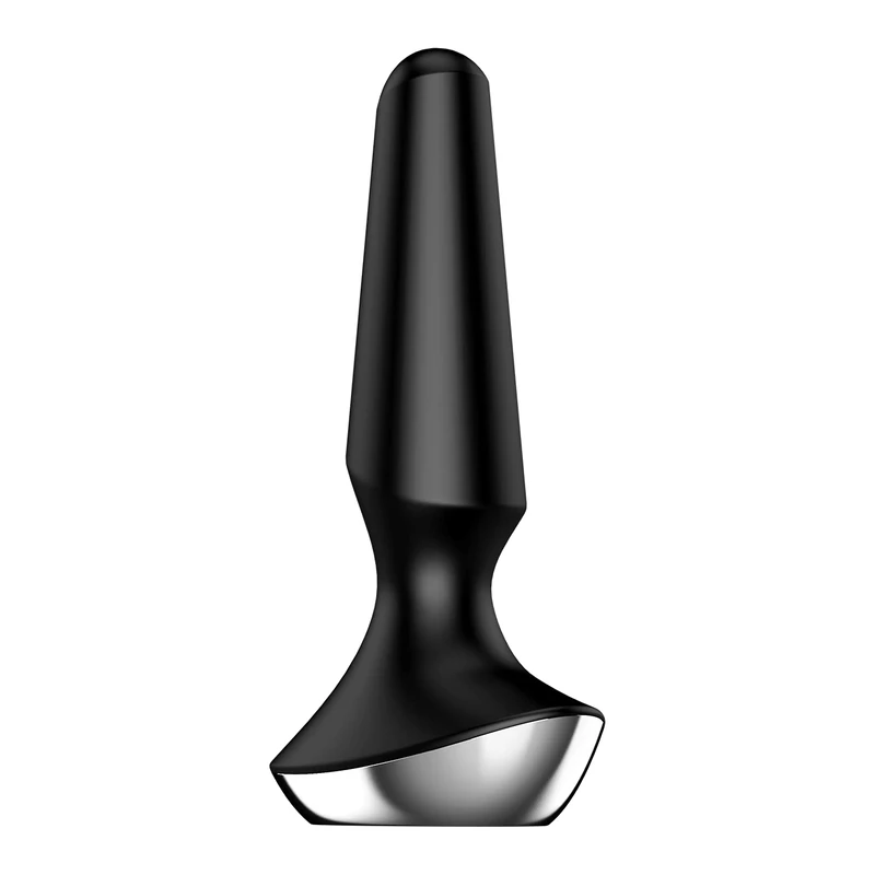 Satisfyer Plug-ilicious 2 Plug Vibrator | Waterproof (IPX7) | Silicone Butt-Plug in Black | Bluetooth & App Control | USB Rechargeable | 2 Powerful Motors | Adult Anal Sex Toy for Men & Women