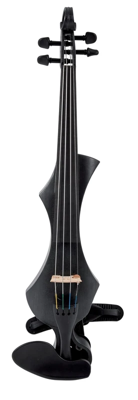 GEWA electric violin, electronic violin, Novita 3.0 black with Wittner shoulder rest, 4-string