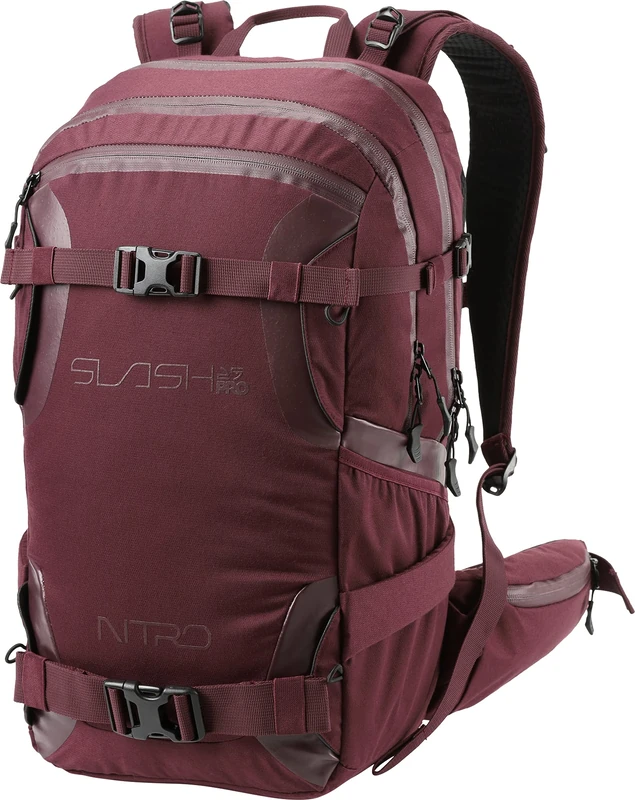 Nitro Snowboards Slash 25 Pro Snowboard Backpack Touring Backpack, Wine Red, 25 l, Rucksack Backpacks