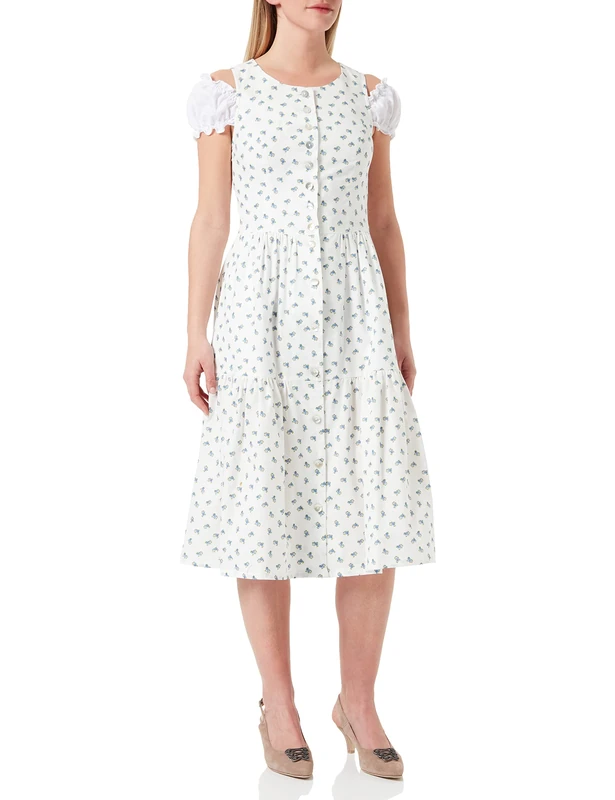 BERWIN & WOLFF TRACHT FOLKLORE LANDHAUS Women's 825049 Dress, Hellblau, 34