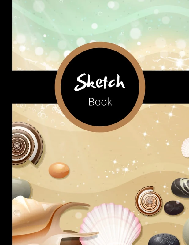Sketch Book: Beach & Shells Cover