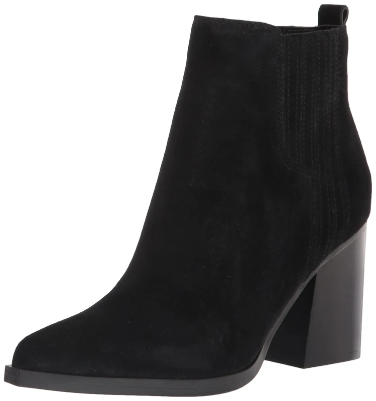 Marc Fisher Women's Matter Ankle Boot, Black Suede, 5.5 UK