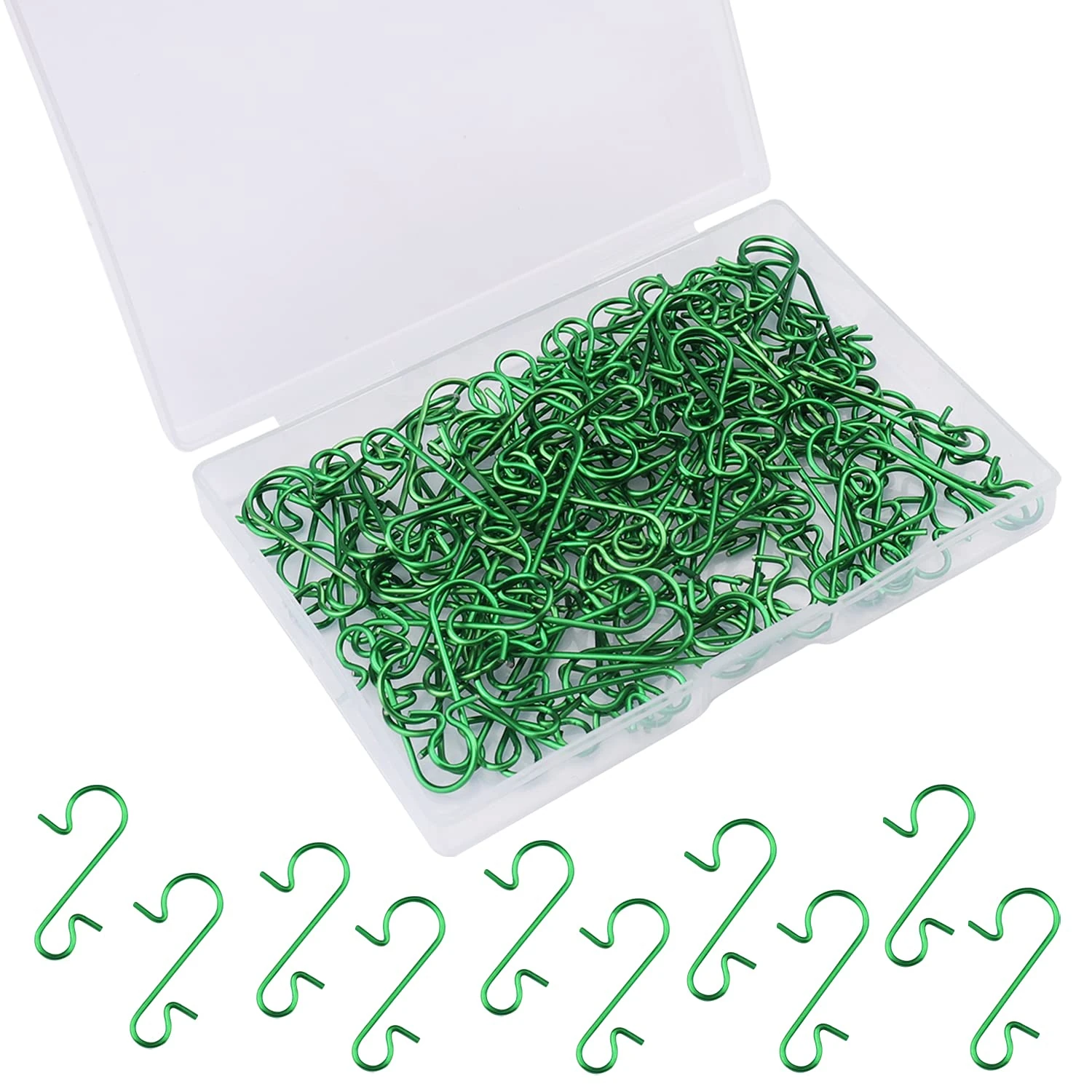 Lanjue 120PCS Christmas Bauble Ornament Hooks, S-Shaped Metal Hanger Xmas Tree Hanging Hooks for Christmas Tree Hanging Decoration