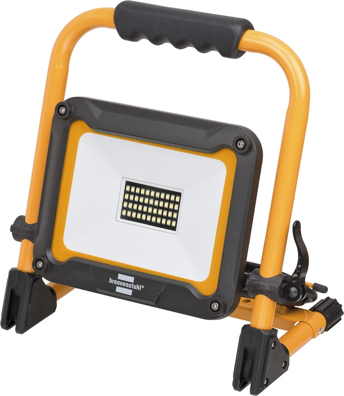 Brennenstuhl Jaro 3050 M LED Work Spotlight (30 W, 2650 lm, 6500 K, IP65, LED Construction Spotlight with 3 m Cable, Quick Release Closure) - Image 1