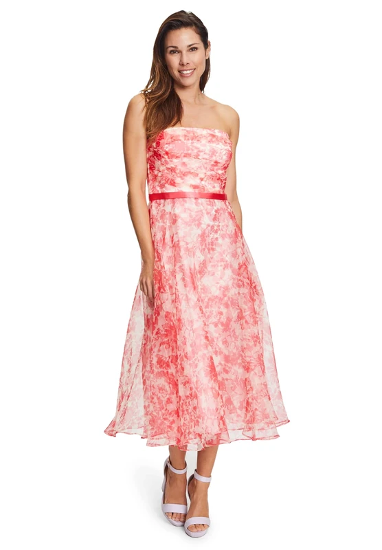 Vera Mont Vera Mont Women's 8536/4088 Dress, Cream/Red, 34