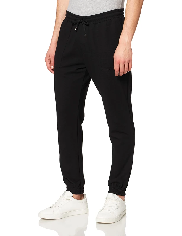 Trigema Men's 676094 Slacks, Schwarz, S