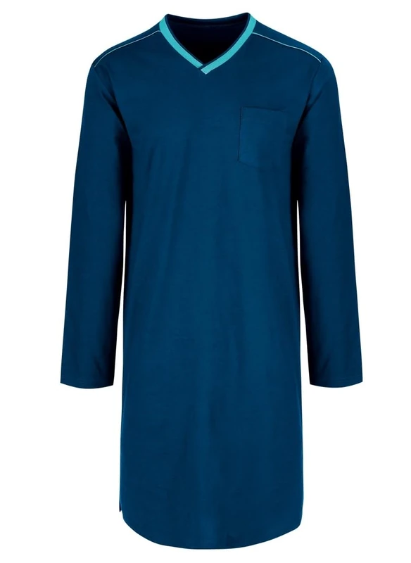 Trigema Men's 639007 Night Shirt, saphir-C2C, M