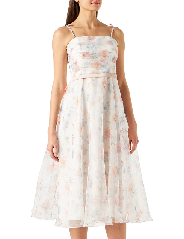 Vera Mont Vera Mont Women's 2271/4099 Dress, White/Pink, 36