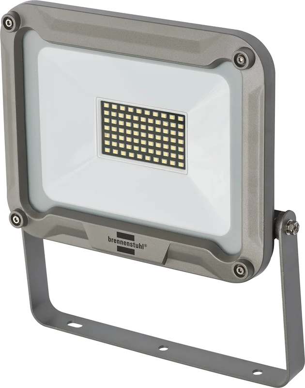 Brennenstuhl LED Light JARO 5050 / LED Outdoor Floodlight (LED Security Light for Wall mounting, Aluminium casing, 50W, IP65) Silver