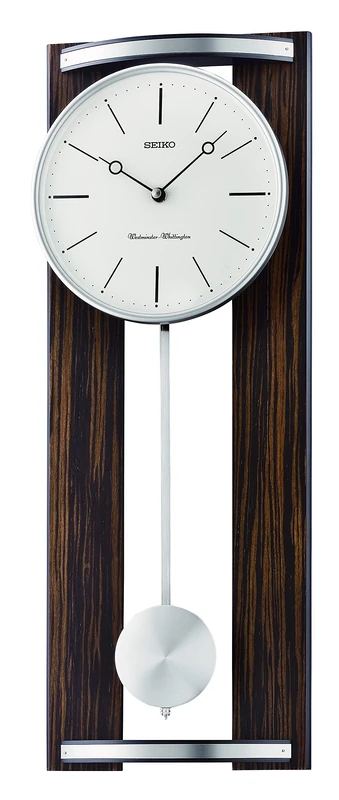 Seiko QXH078B Pendulum Wall Clock Analogue Wood Brown