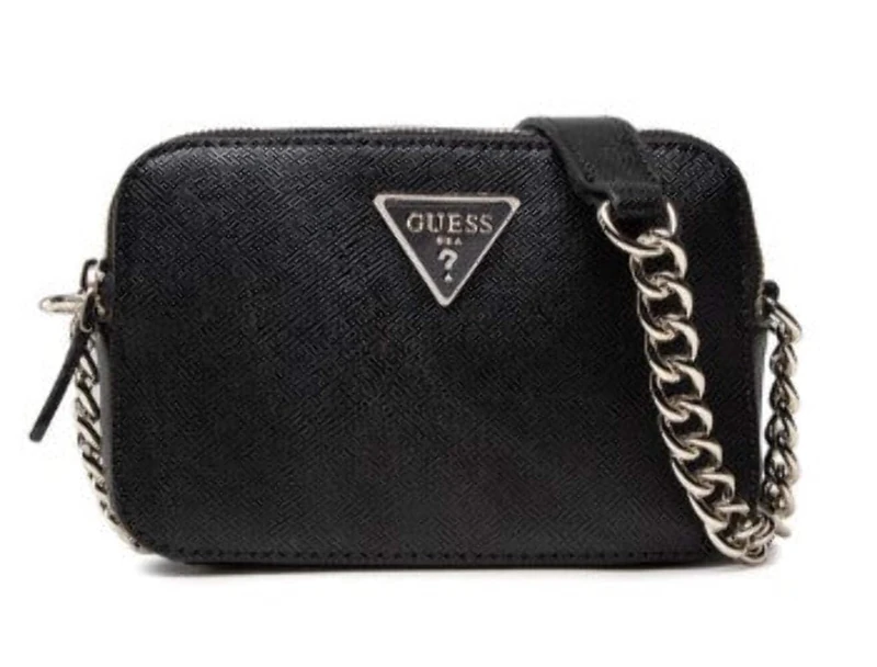 GUESS Women's Noelle Crossbody Camera Bag, Black, 21x14x8 cm UK