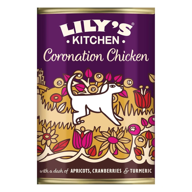 Lily's Kitchen Natural Adult Dog Food Wet Tins - Coronation Chicken - Complete Meal Recipes (6 Tins x 400g)