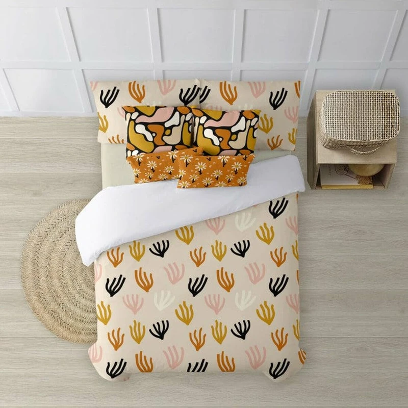 Belum | Duvet Cover with Buttons 100% Cotton Idore Model | Duvet Cover | Quality Duvet Cover | Duvet Cover with Buttons (105 Bed)