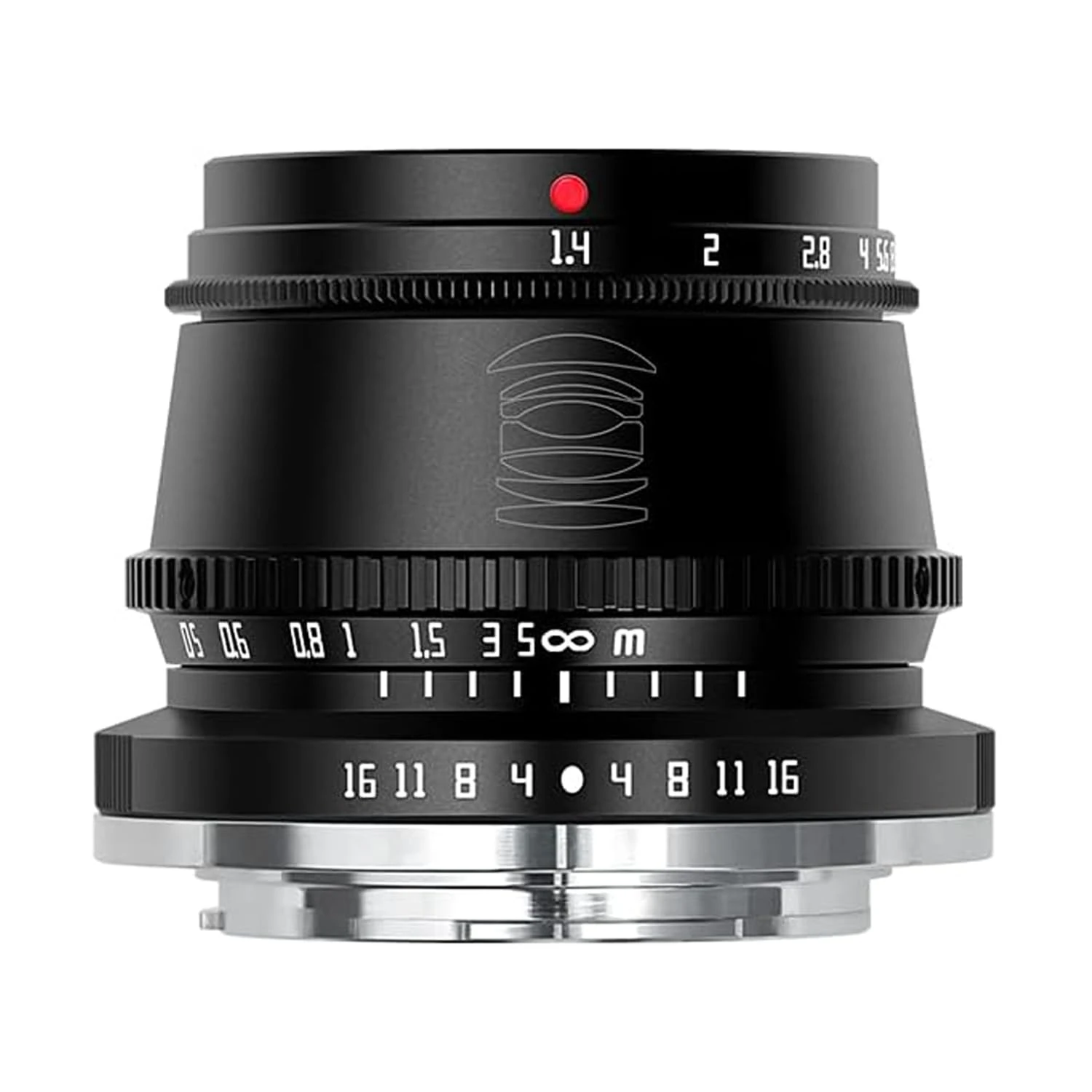 TTArtisan 35mm f1.4 APS-C Metal Bodied Lens Compatible with Fuji FX Mount - Black