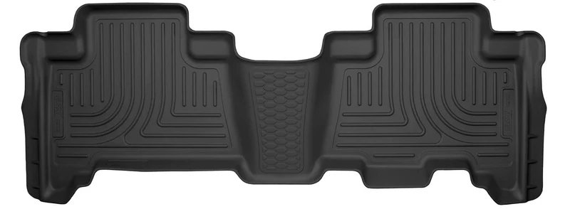 Husky Liners | X-ACT Contour Series | 2nd Seat Floor Liners, Black | 53861 | Fits 2014-2022 Lexus GX460, 2013-2022 Toyota 4Runner