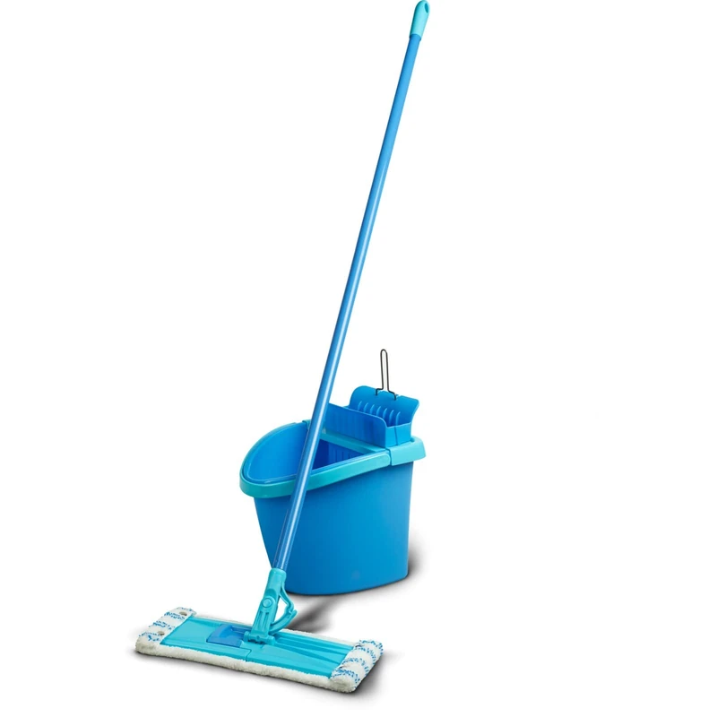 Spontex Magic Hook Flat Mop & Bucket Kit + 1 Refill – Practical Spin