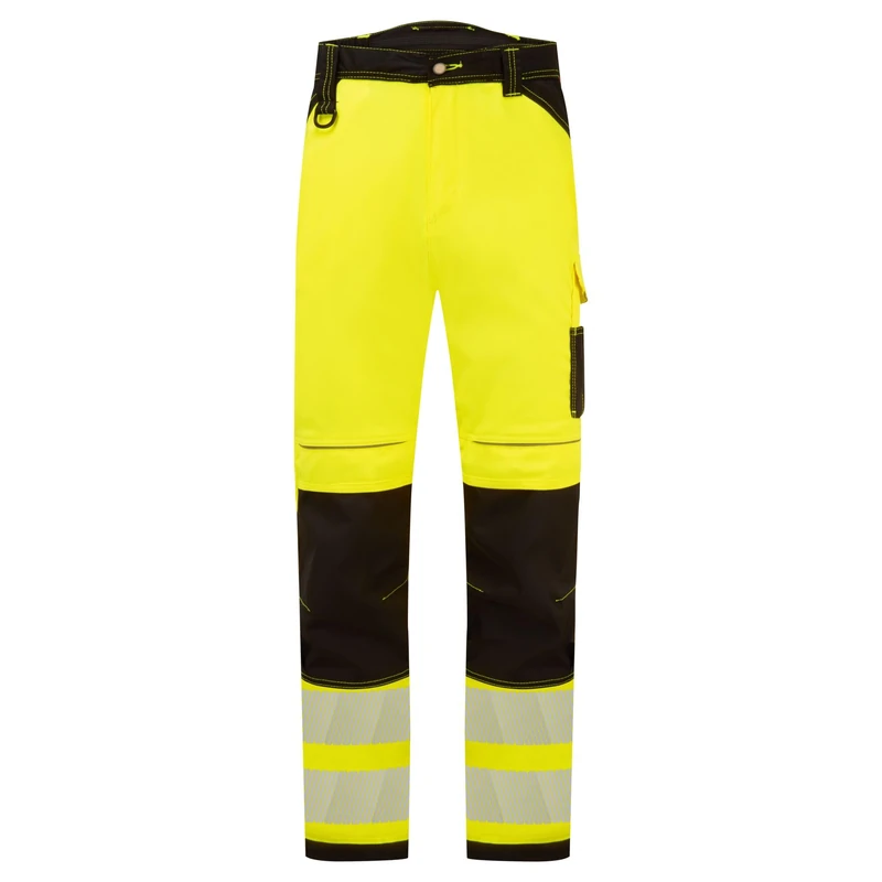 Portwest PW303 PW3 Hi-Vis Lightweight Stretch Work Trousers 2 Side Pockets