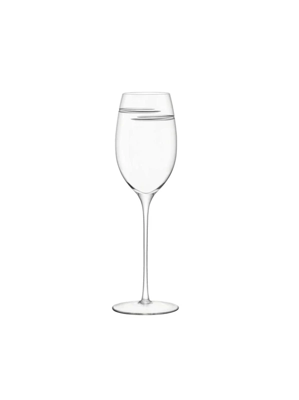 LSA International Verso White Wine Glass 340ml Clear/Cut x 2