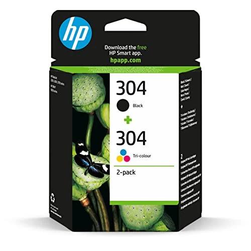 HP 3JB05AE 304 Ink Cartridges - Black and Tri-Colour Pack of 2