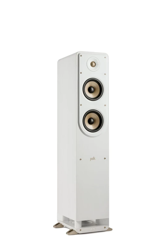 Polk Audio Signature Elite ES50 Floor-Standing Speaker, High-Resolution Sound, Hi-Res Certified, Dolby Atmos and DTS:X Compatible - White