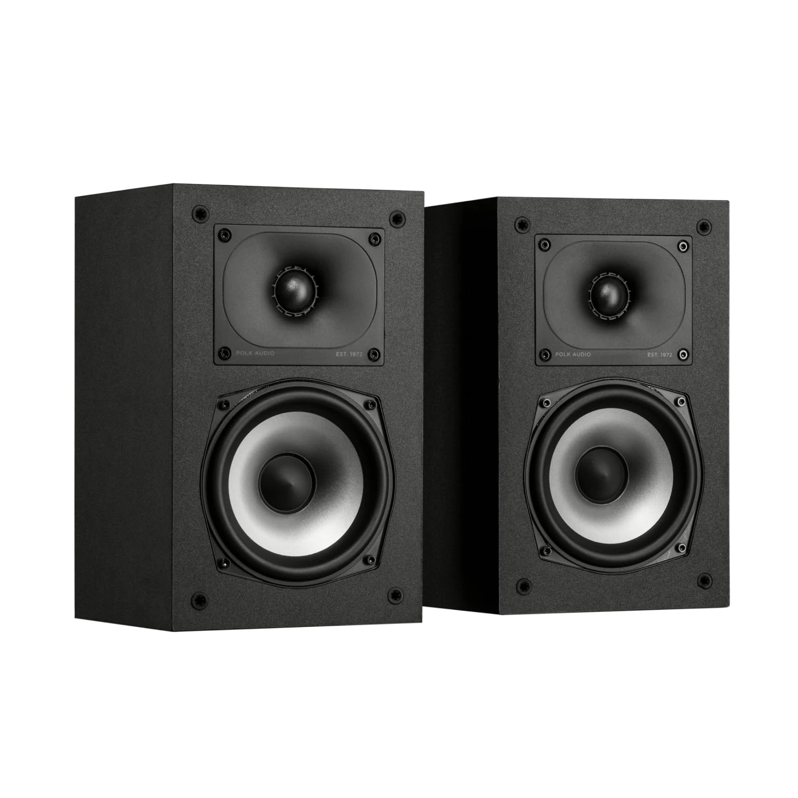 Polk Audio Monitor XT15 High-Resolution Compact Bookshelf Loudspeakers, Hi-Res Certified Performance, Dolby Atmos Certified & DTS:X Compatible, Black