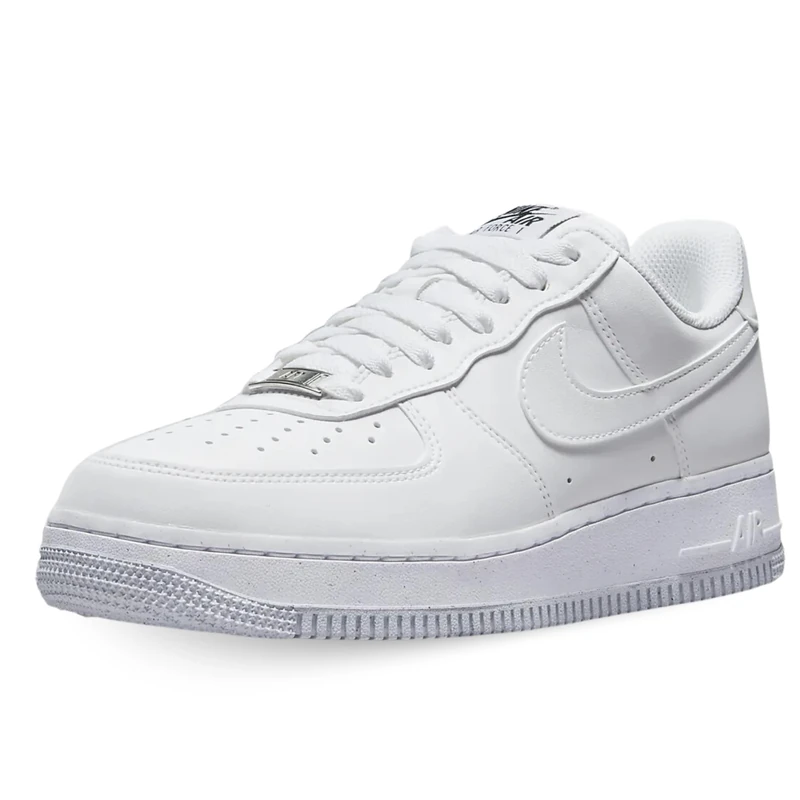NIKE DC9486-101 Air Force 1 '07 Next Nature Women White/White-Black-Metallic Silver UK 7