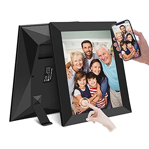 Aorpdd 10.1 Inch FRAMEO WiFi Cloud Digital Photo Frame, 1280 * 800 Resolution 16:10 HD IPS Touch Screen Display, 16GB Storage Space,Share Your Photos and Videos via Free App at Anytime and Anywhere
