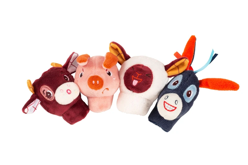 Janod 83304 Party Batman Farm Finger Puppets, White, one Size - Image 1