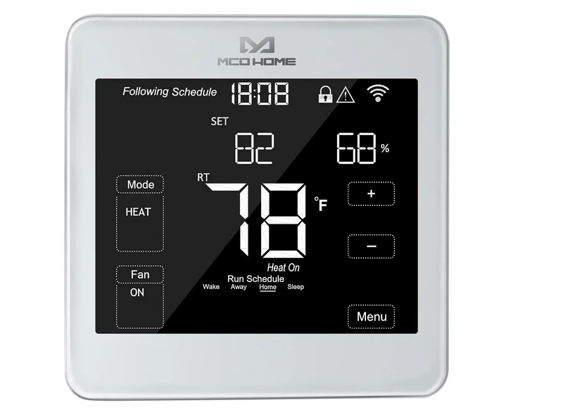 MCO Home MH-F500 Intelligent Thermostat for Cooling and Heating, 24 V AC