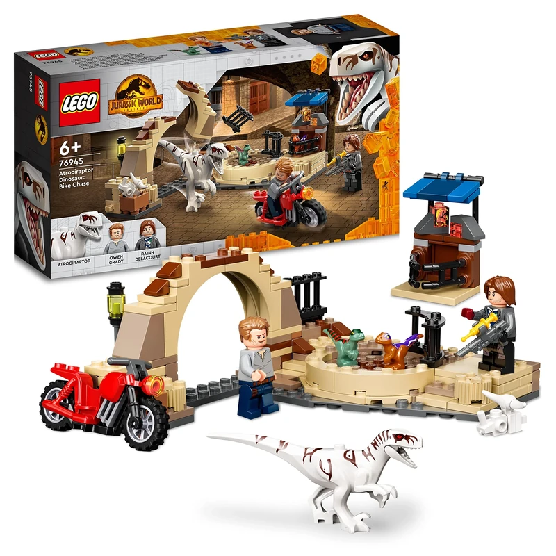 LEGO Jurassic World Atrociraptor Bike Chase 76945 Kit - Ages 6+