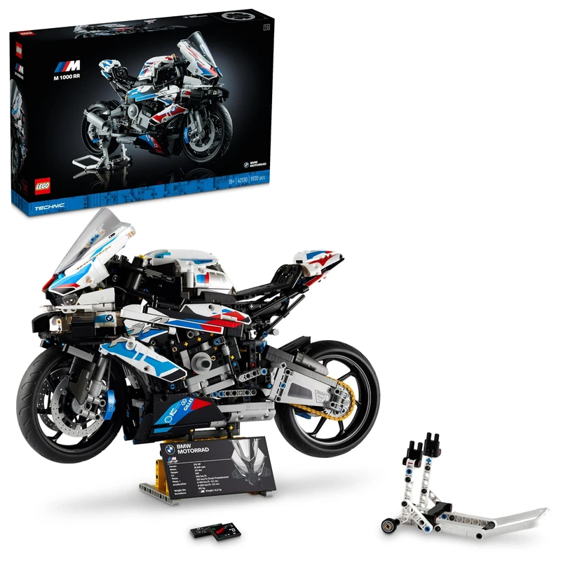 LEGO Technic BMW M 1000 RR Motorbike Model Kit for Adults, Build and Display Motorcycle Set with Authentic Features, Vehicle Gift Idea for Men, Women, Him or Her 42130