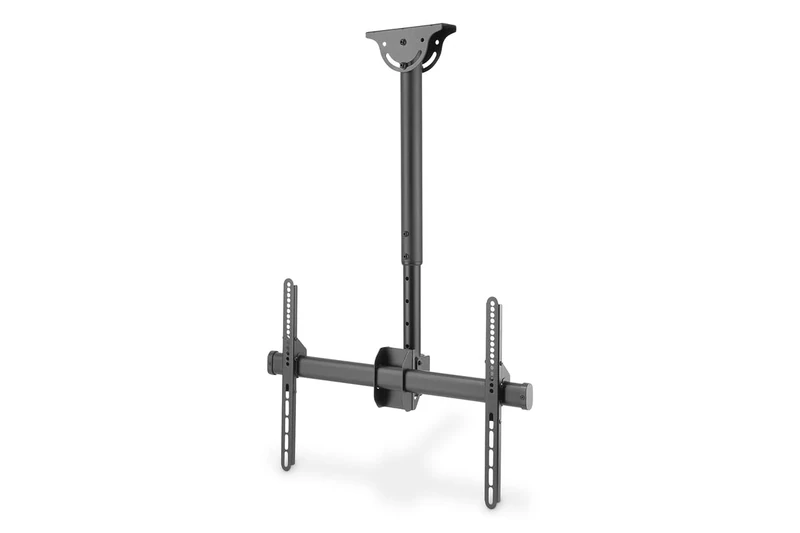 DIGITUS TV ceiling mount - for 37-70" TVs or monitors - 50 kg max. load - 35cm height adjustable - VESA 200x200 to 600x400 - swivelling, tilting, rotating - black