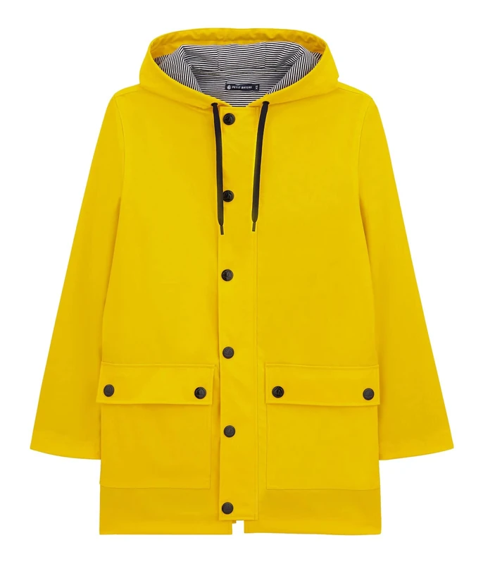 Petit Bateau Women’s Waxed Coat, Yellow, S