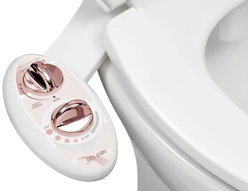 Luxe Bidet BidetNeo120rg Bidet Attachment, Rose Gold