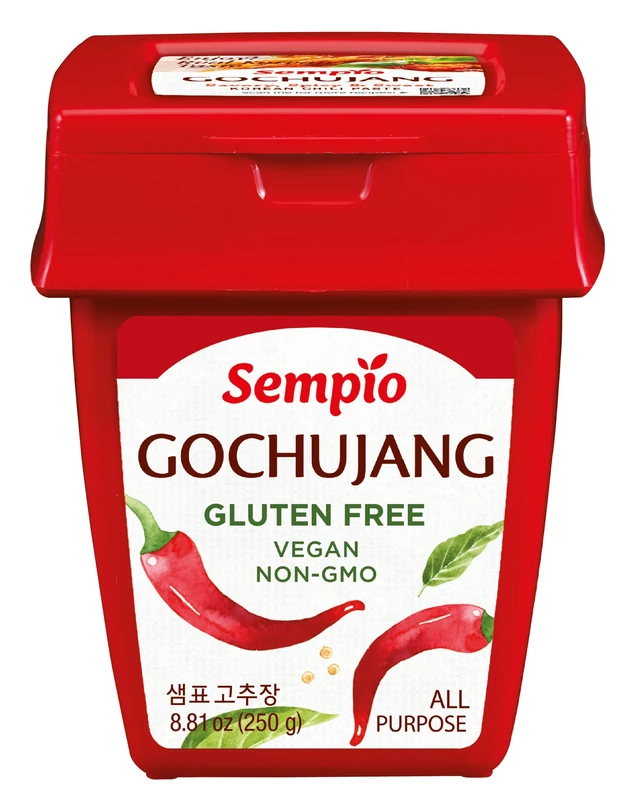 Sempio Gluten-Free Gochujang (250g) - Korean Chili Paste, Sweet, Sour, Savory & Spicy. Red Pepper Sauce for Tteokbokki, Korean Food. Vegan, Non-GMO