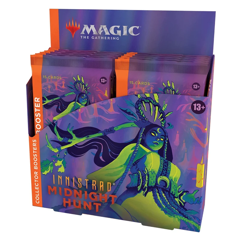 Magic The Gathering Innistrad: Midnight Hunt Collector Booster Box, 12 Packs