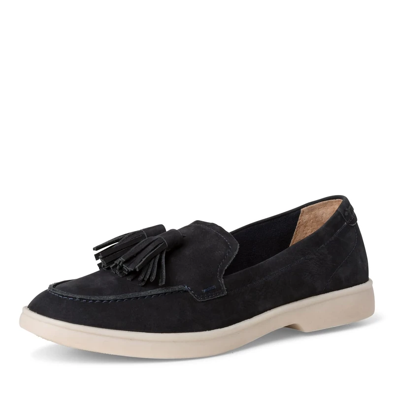 Tamaris Damen 1-1-24602-28, Loafer, Navy Nubuc,