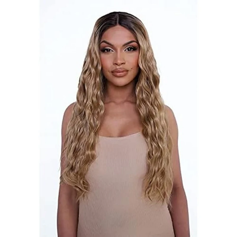 THE HARLEY - GOLDEN BALAYAGE BOHO WAVES LACE FRONT WIG