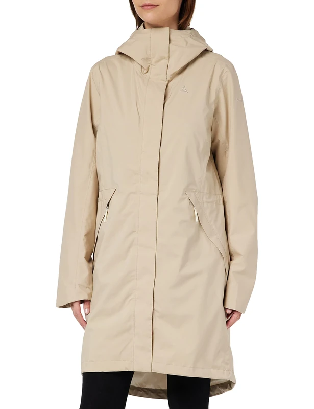 Schöffel Sardegna L Women's Parka, Windproof and Waterproof Rain Jacket for Women with Practical Pockets, Lightweight Women's Jacket for Spring and Summer - Image 1