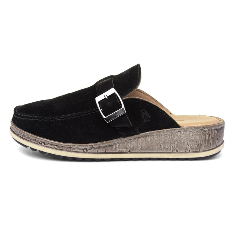 Hush Puppies Sorcha Mule, Black Suede, 3 - Image 1