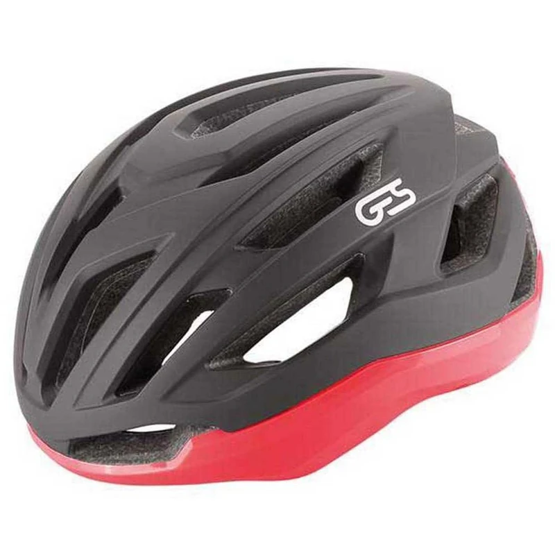 Ges HUEZ Sport Helmet, Black/Red (Multicoloured), M