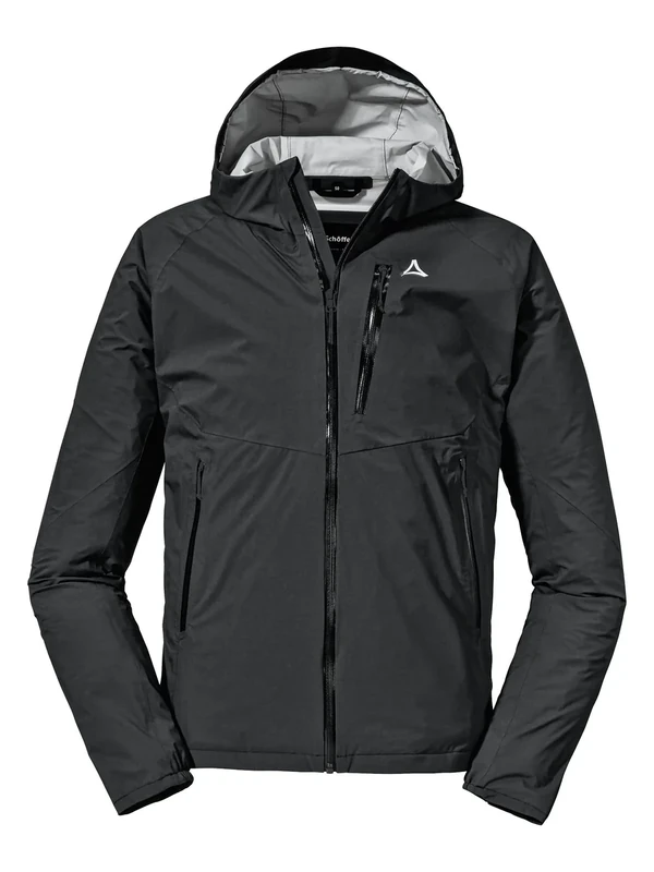 Schöffel Men's Cincinnati2 Fleece Waterproof, Windproof Outdoor, Breathable Transition Jacket with Odour-inhibiting Interior, Black, 54 (EU)