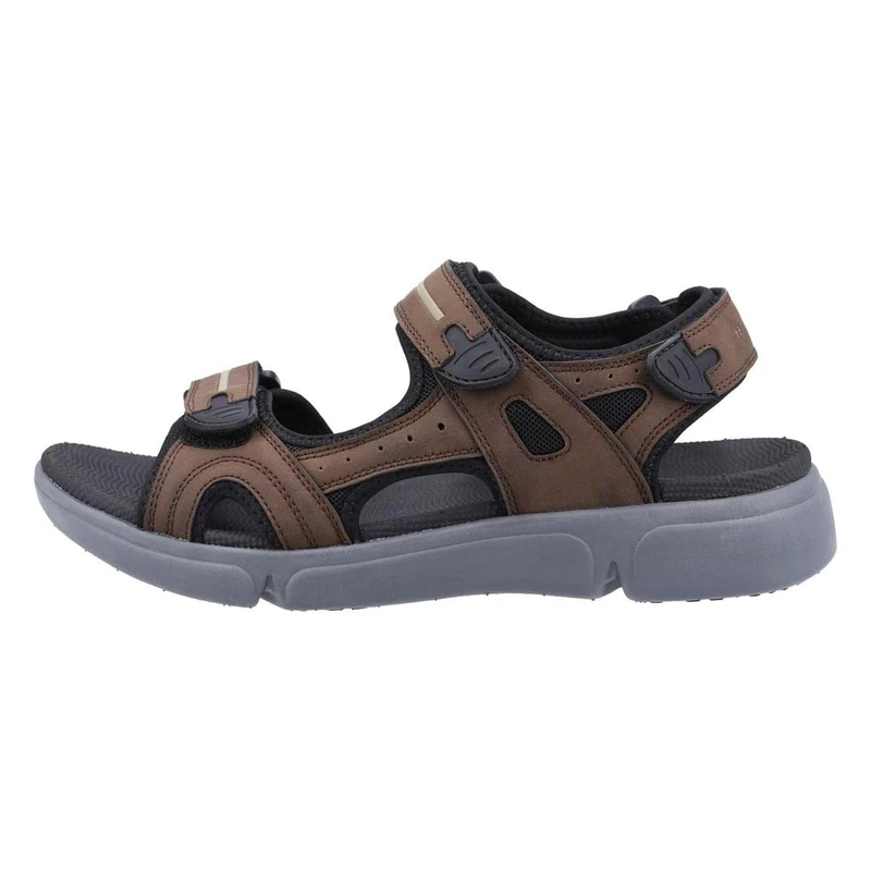 Hush Puppies Castro Sandal, Brown, 6