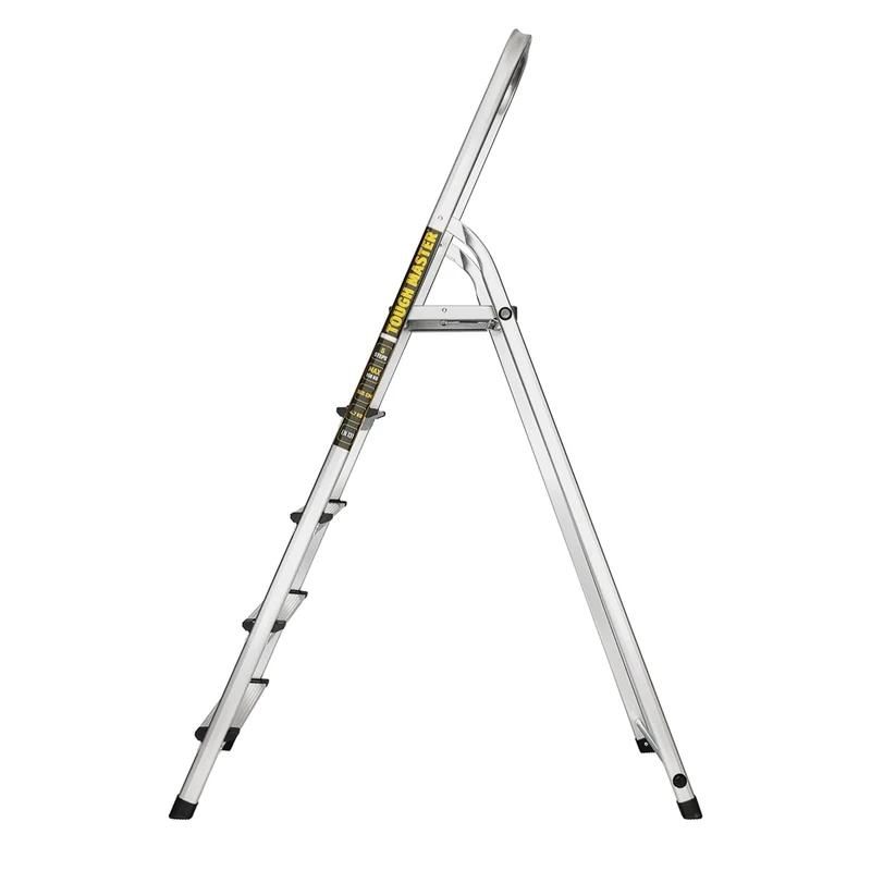 TOUGH MASTER Folding Step Ladder - 5 Steps, 150kg Load, Anti Slip
