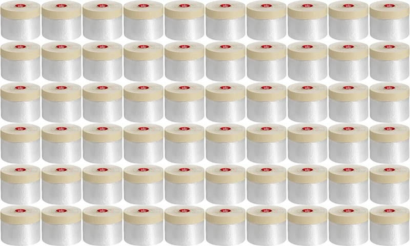 KIP Painters and Decorators Polythene Drop Cloth 332, size 300mm x 33m, Pack of 60 Beige and Clear