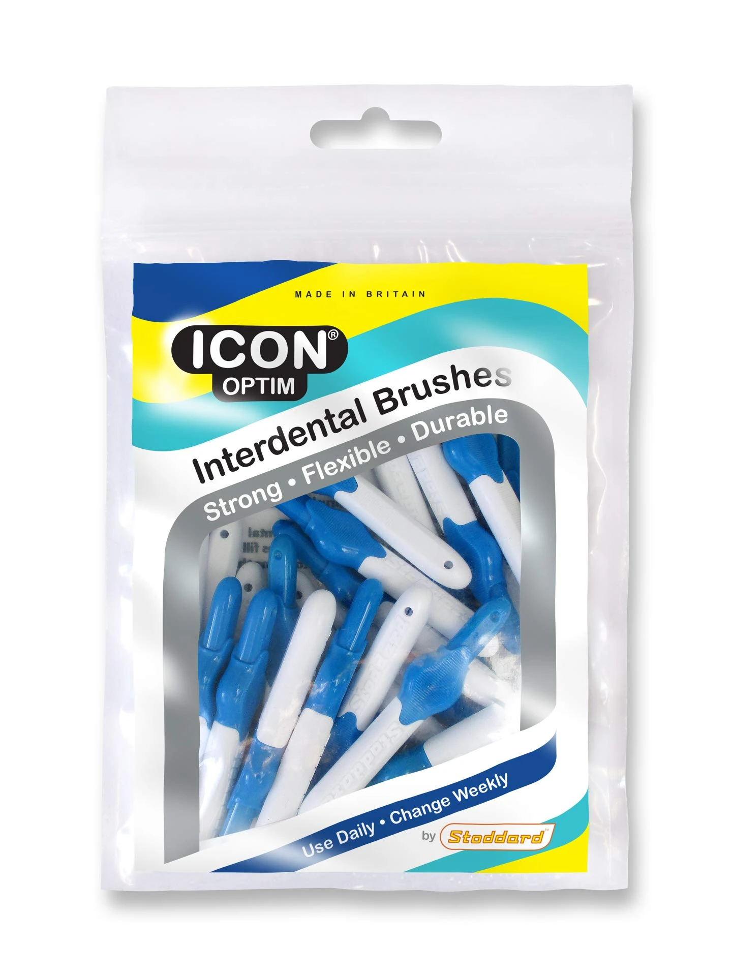 Stoddard Icon Blue Standard Interdental Brushes - 25 Per Pack