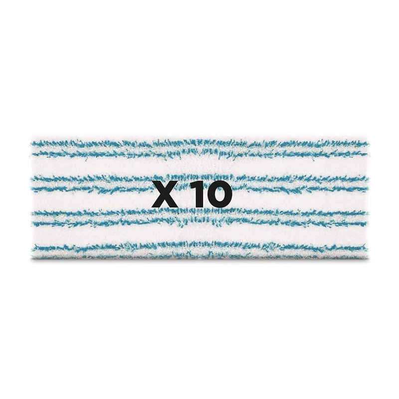 Polti PAEU0387, KIT 10 Brush Cloths VAPORFLEXI, White, Blue - Image 1