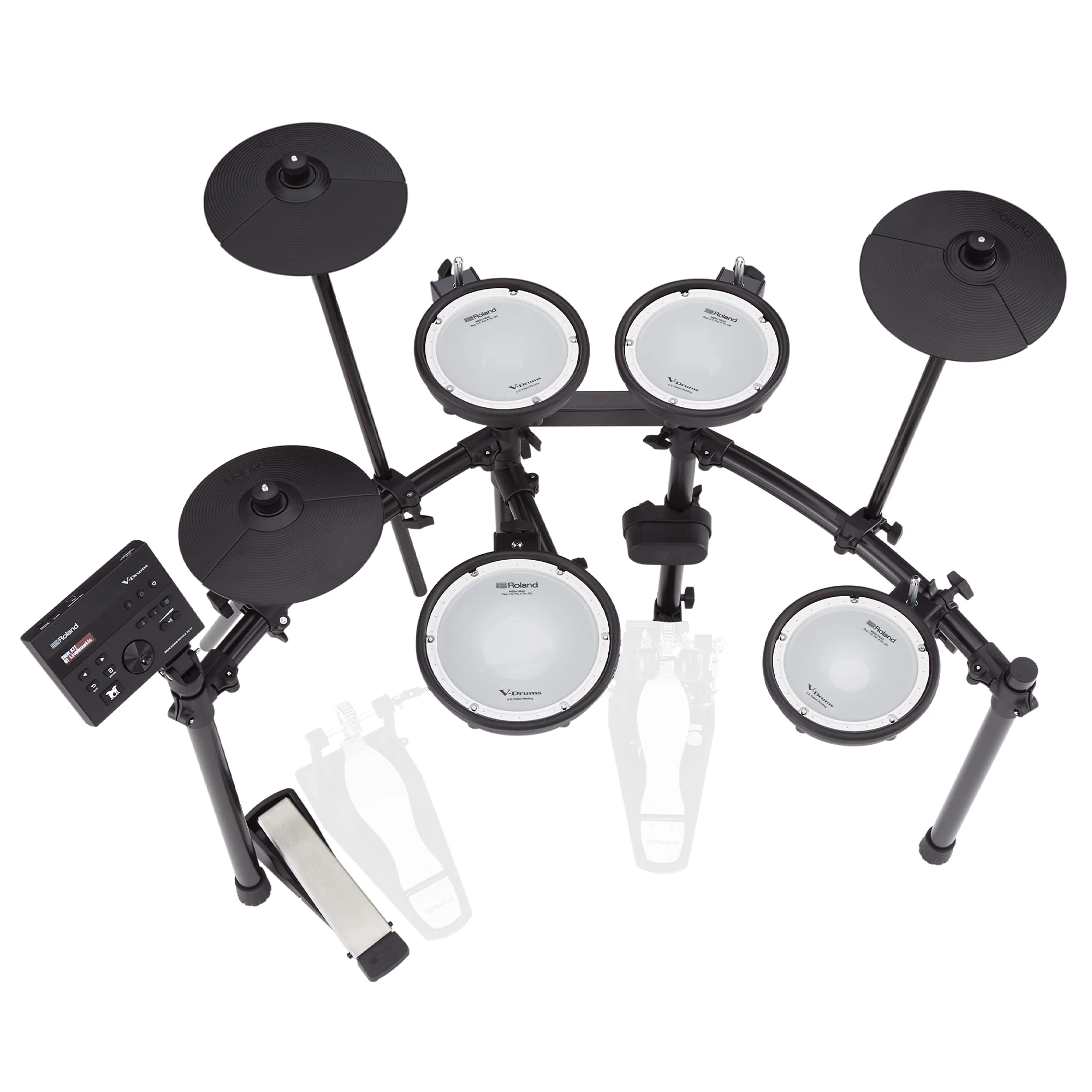 Roland TD-07DMK Electronic V-Drums Kit, Legendary Double-Ply All Mesh Head Kit With Superior Expression And Playability, Bluetooth Audio & MIDI