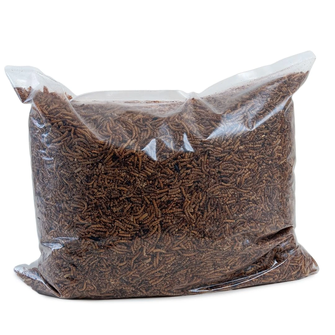 Walter’s Meal Worms (5kg) - Dried Mealworms for Birds, Bird Food in Stay Fresh, Refill Bags